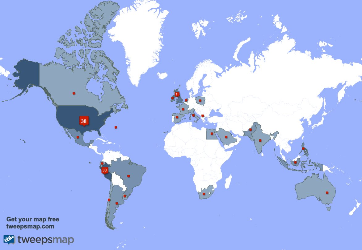 I have 2 new followers from USA last week. See tweepsmap.com/!HijackedMemory
