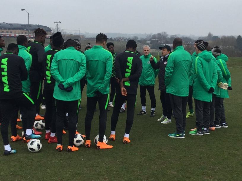937RhythmFm's tweet photo. Super Eagles Technical Adviser, Gernot Rohr, has named his starting XI for this eveningโs friendly game against Democratic Republic of Congo. #RhythmFM #RhythmUpdate https://t.co/9KM5jWNupM