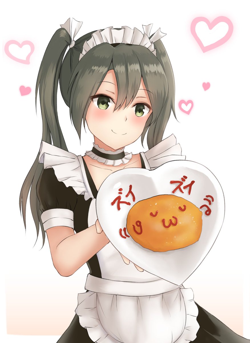 zuikaku (kancolle) 1girl omelet solo maid omurice maid headdress alternate costume  illustration images