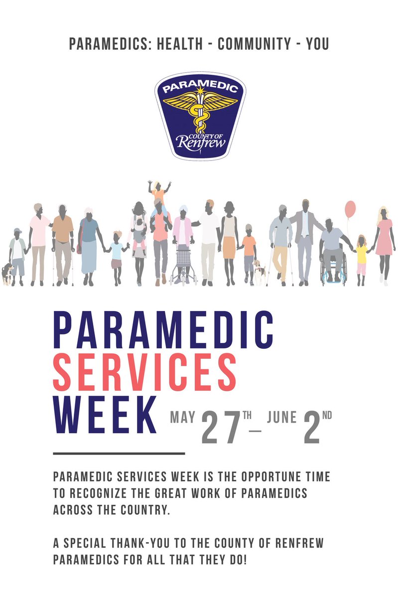 Happy Paramedic Service Week to those who are there when you need them most! #thankyou #psweek2018 <a href="/PAC_Paramedic/">Paramedic Association of Canada(PAC)</a> <a href="/RenfrewCounty/">County of Renfrew</a> <a href="/CdnParamedicine/">Canadian Paramedicine</a> <a href="/Renfrewcpru/">RenfrewCPRU</a> <a href="/RenCtyParamedic/">County of Renfrew Paramedic Service</a>