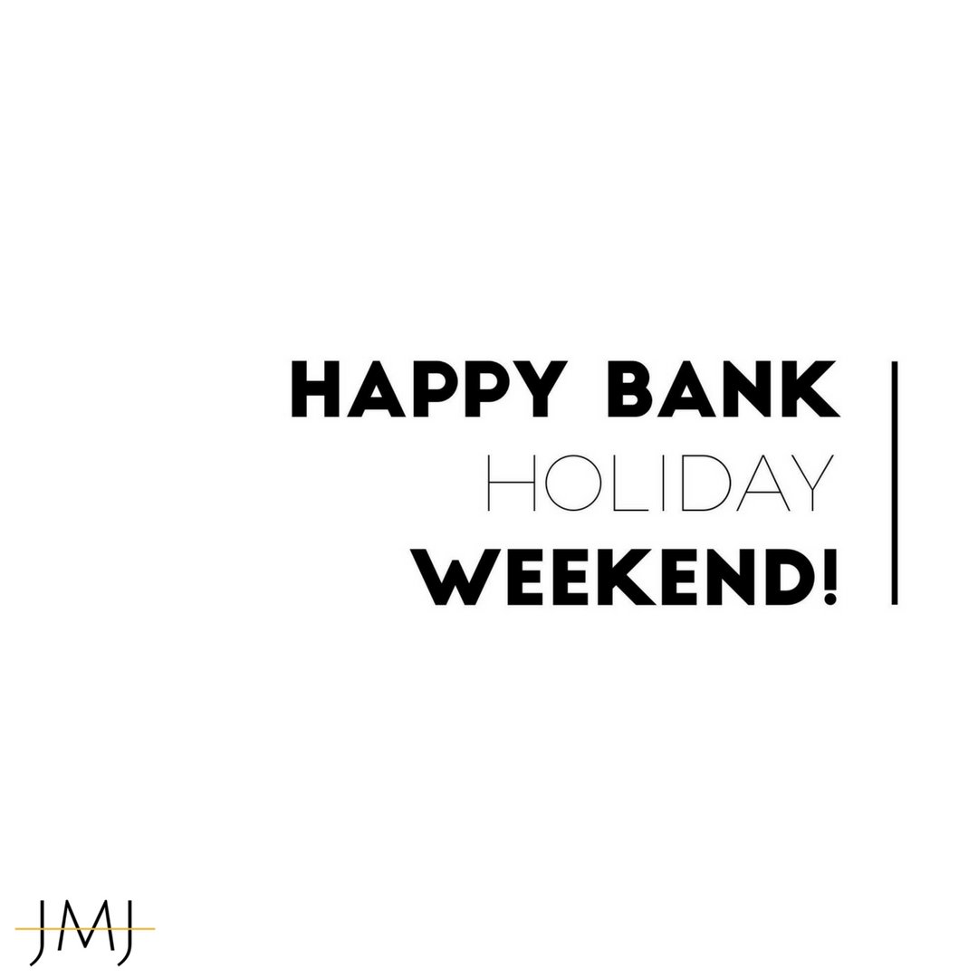 JMJ_webdesign's tweet photo. Happy #BankHoliday Weekend All.... We hope you're having a great long weekend! https://t.co/Bu7ElCLKGP