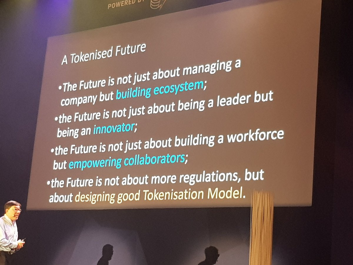 AndySpence's tweet image. A tokenised future?

-&amp;gt; Empowering collaborators

Prof David Lee #BlockShow 
#FutureOfWork @blockasset @NPowerOrg