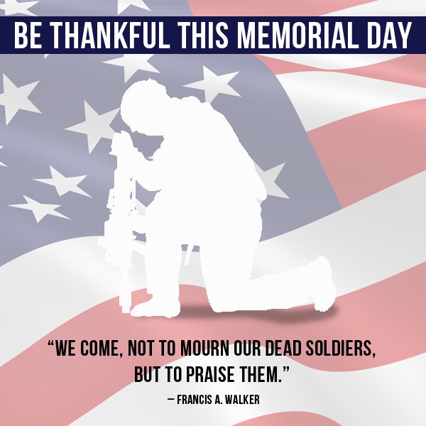 DrBobBryan's tweet photo. Thank you to all the fallen heroes. #MemorialDay2018 https://t.co/nouLt4S3Hi