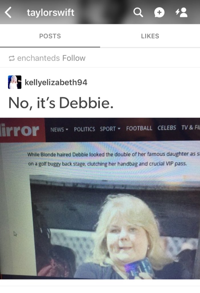 Taylor Swift News on Twitter "“No it’s Debbie” the Becky saga