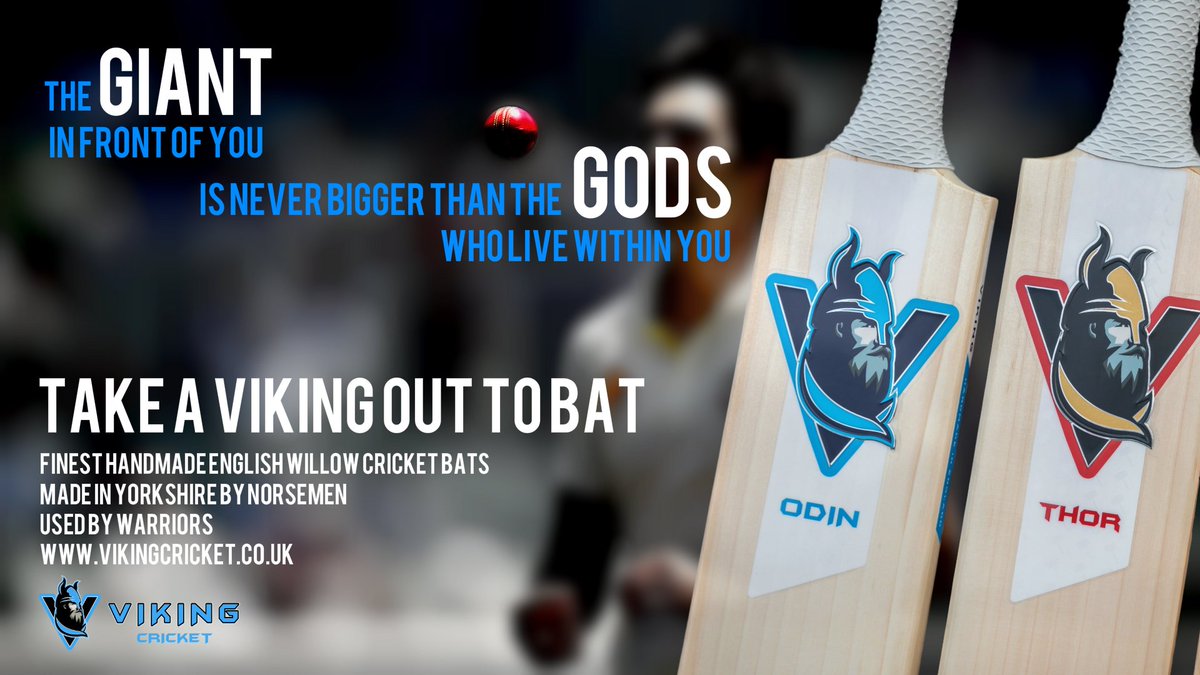 vikingcricketuk's tweet photo. Use the power of the Gods, Odin or Thor they both have devastating hitting power prices from Just £199.99 #takeavikingouttobat https://t.co/k5sAZVGSRA