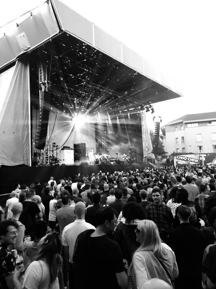 ross11ross's tweet photo. LCD in the glitterball sun 😁
#LCDSoundsystem #YoungFathers #ShitRobot @lcdsoundsystem @Youngfathers @shitrobot @SWG3glasgow #Glasgow #SWG3 https://t.co/93culcM7GF