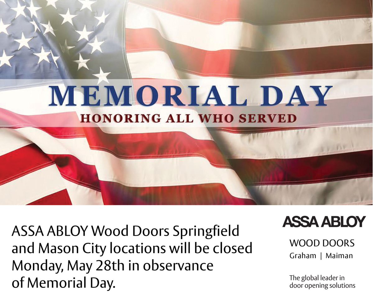 MasoniteArch_GM's tweet photo. We remember and honor our heroes... https://t.co/36y463irlH