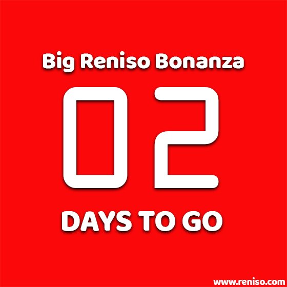 RenisoGlobal's tweet photo. BIG RENISO BONANZA
Hold your breath for 30th May.
2 days to go

Watch out this space for more or log onto https://t.co/o3bUyAI4Cc

#Reniso #BRB #BigRenisoBonanza https://t.co/2UvnyjRy3c