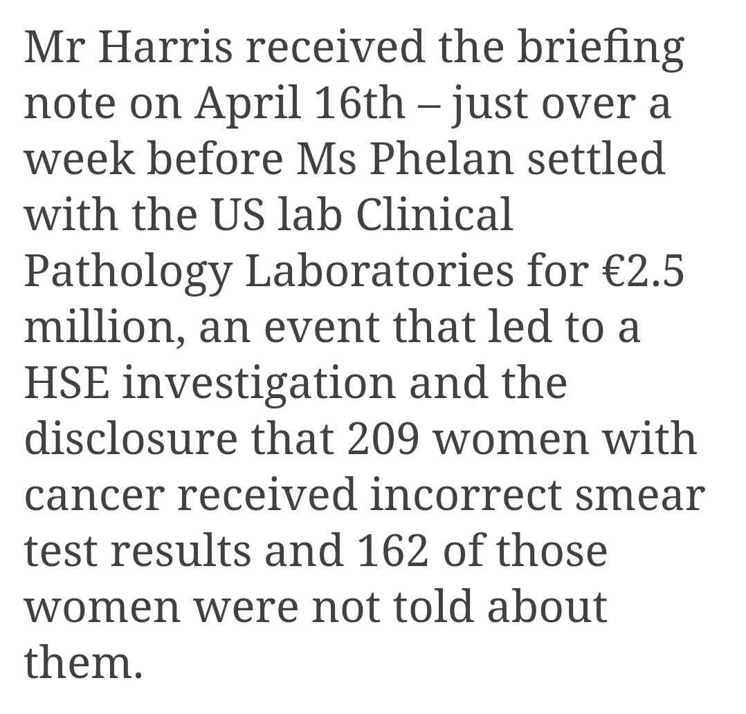 caulmick's tweet photo. TIME FOR THE TRUTH @campaignforleo

#CancerCheckScandal: Emails reveal uncertainty in Vicky Phelan case.

@SimonHarrisTD and senior department officials have said they did not know about patients not being informed until the settlement in Ms Phelan’s case
 https://t.co/MQid6qMjGa https://t.co/CC8xpyczPV