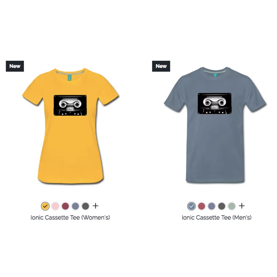 museumsound's tweet photo. NEW T-SHIRT! Do you like nostalgic audio recording formats and ancient architecture? Then our new Ionic Cassette t-shirt is waiting for you! Pick your colour & fitting (women/men) now in our Gift Shop! https://t.co/qxTfDnAAAW #TShirt #cassettes #IonicColumn #architecture https://t.co/cgTTifxWIS