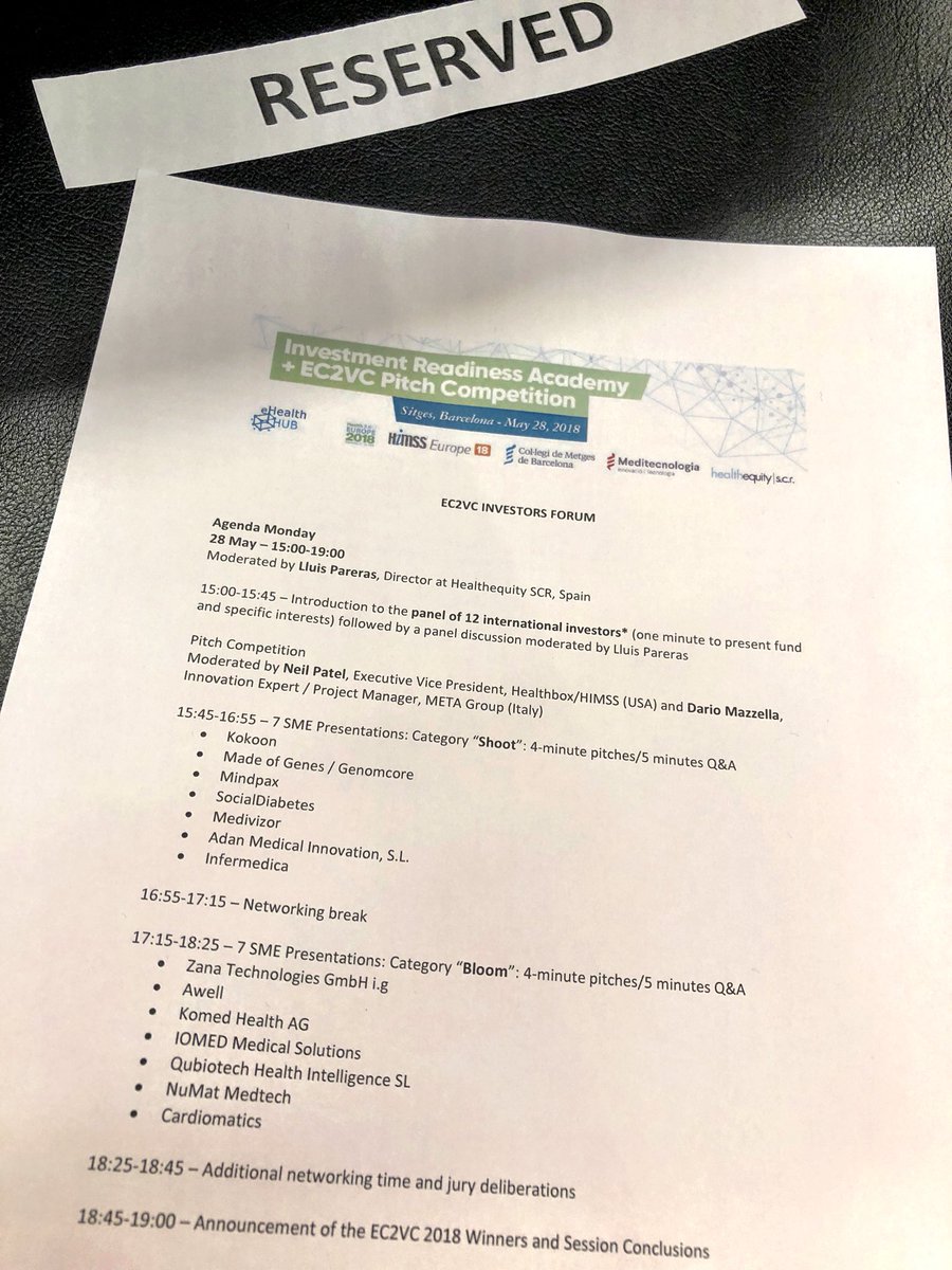 bart's tweet image. #EC2VC at #HIMSSeurope18 #startups #DigitalHealth