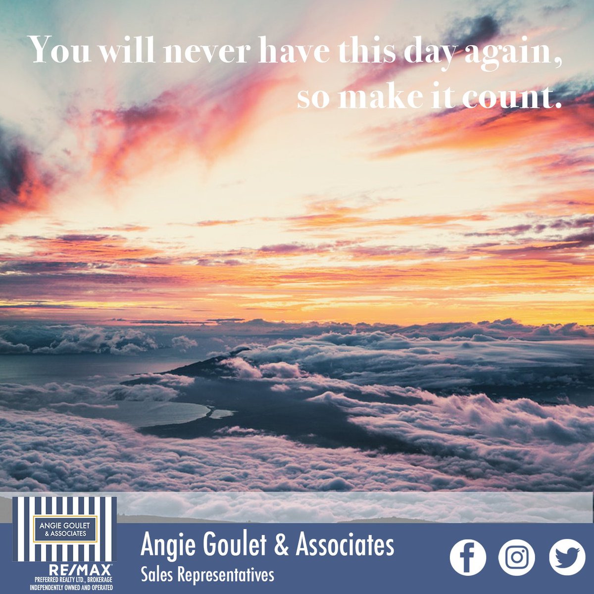 AngieAssociates's tweet photo. Happy #motivationalmonday everyone! What will you do to make today count? Let us know in the comments to be entered for a chance to win an iPad Pro!
#giveaway #angiegouletandassociates #yqgthisplaceisamazing #realestate #realestatewindsor #movetowindsor https://t.co/loxC1Y5fsP
