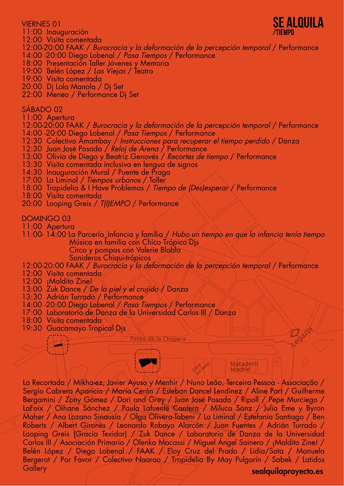 👉🏽✨ ¡¡EL PROGRAMA!! ✨👈🏿
Mira los horarios y no te pierdas nada de SeAquila Tiempo .
#SeAlquilaTIEMPO #ArteContemporáneo #SeAlquilaProyecto