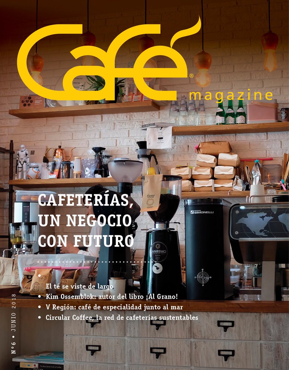 cafe_magazine1's tweet photo. Ya viene nuestra edicion de junio. Te adelantamos portada!! @elbaristakim @Circular_Coffee @SomosCoffeeLove @cafetincl https://t.co/nDgFuZSXIG