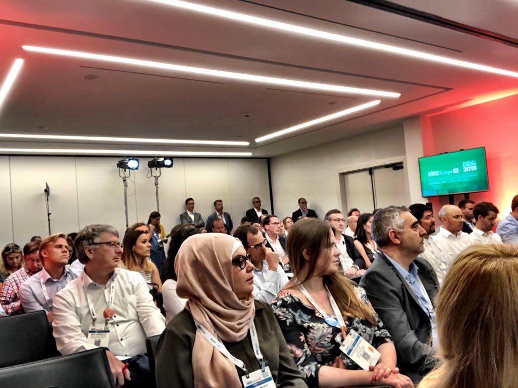bart's tweet photo. Packed room and big wallets at #EC2VC #HIMSSeurope18 https://t.co/sSPorgtU9H