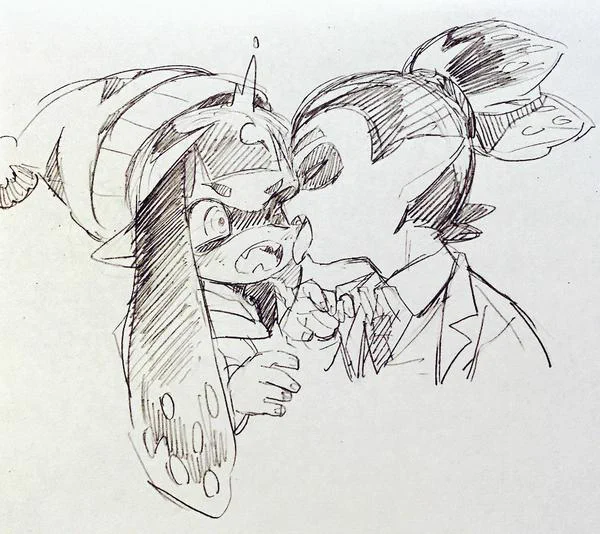 #3周年だし1番最初に描いたイカ絵を晒す
一番最初と断言できないけど初期絵 