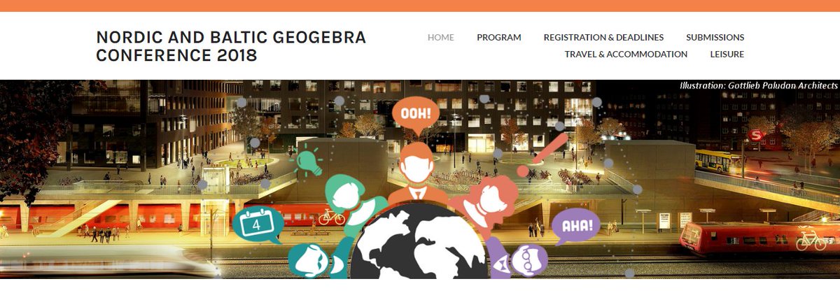 <a href="/geogebra/">GeoGebra</a> Registrations are now open for the 8th Nordic GeoGebra conference in wonderful Copenhagen this September.
ggbconference2018.wordpress.com