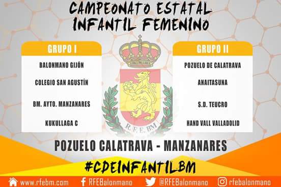 manzanares_es's tweet photo. #Manzanares y #PozueloCva se unen para albergar el Campeonato Estatal Infantil de #Balonmano, que se hará posible gracias al apoyo económico de la @DiputacionCR, @BMPozueloCva, y @manzanares_es 

¡Ánimo campeonas del @BmManzanaresOfi!
#CDEInfantilBM https://t.co/OF7wGXUG6W