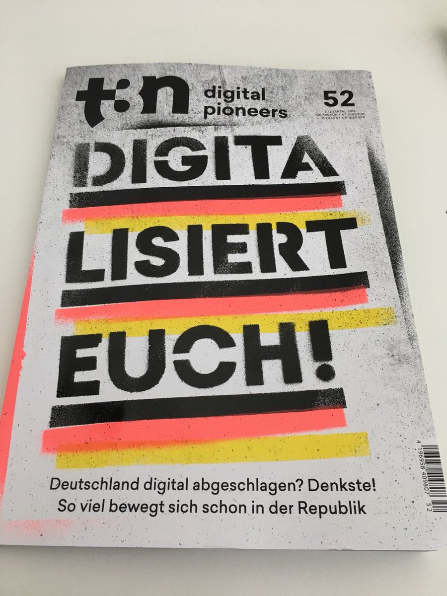 rcktcom's tweet image. Neue Ausgabe der @t3n mit Stories aus digital Germany. So viel bewegt sich in der Republik, auch mit @dehubinitiative @BMWi_Bund 

#rckt #t3n #dehub #digitalpioneers
