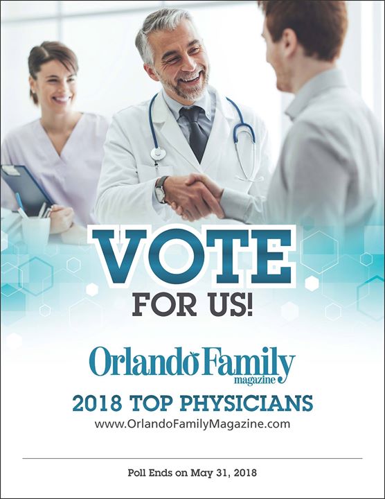 UCFHealth's tweet photo. It's the last few days to vote! Nominate your doctor to be a Top Physician in Orlando Family Magazine. Cast your vote for your favorite UCF Health doctors today! https://t.co/vMU3FoGVJX https://t.co/Ny681PAAAJ