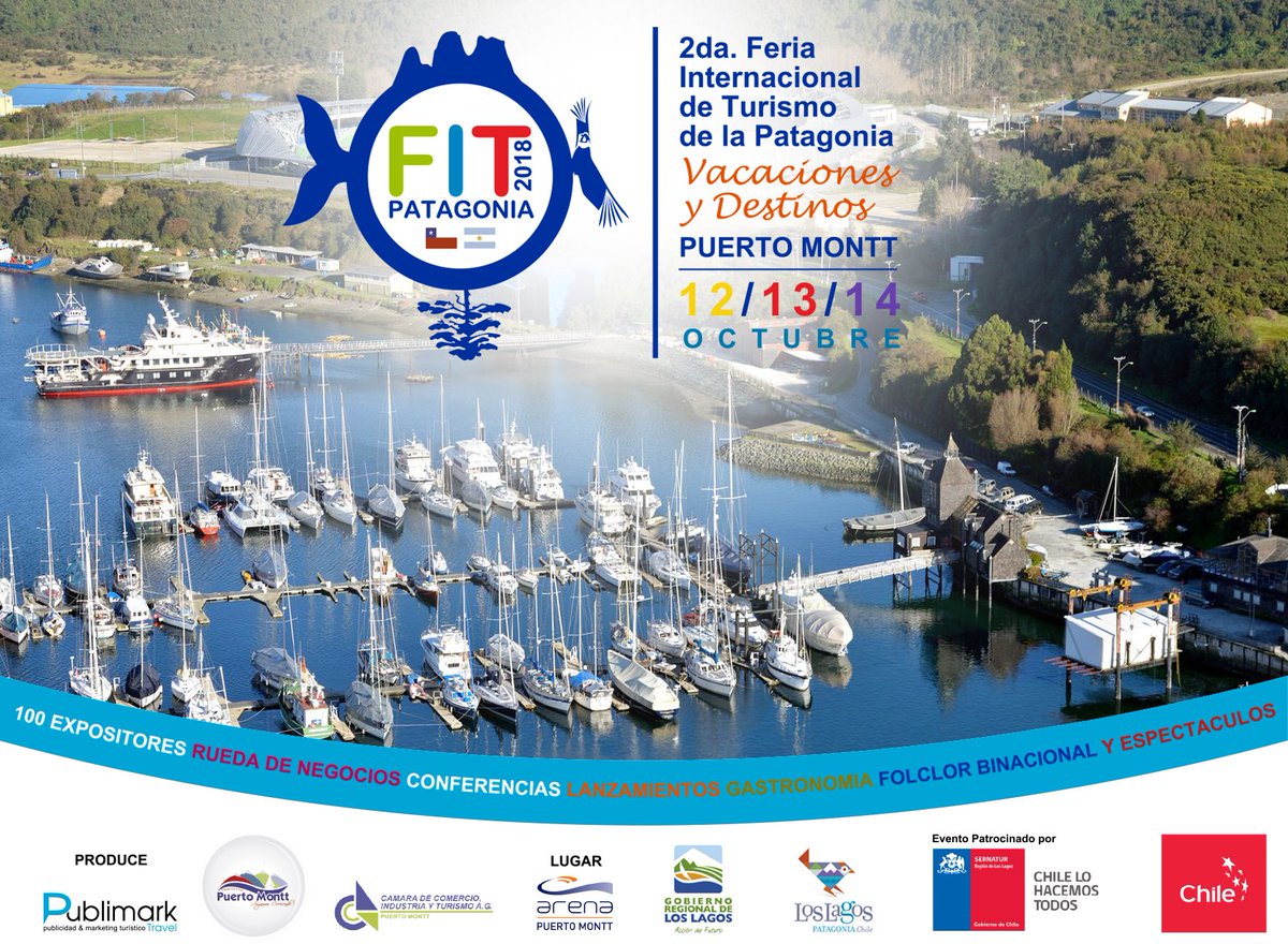 FitPatagonia's tweet image. La cuidad de #Puertomontt será sede de #Fitpatagonia la feria internacional de turismo más grande de la #Patagonia 🇨🇱🇦🇷 Inscripciones abiertas.
info@fitpatagonia.com