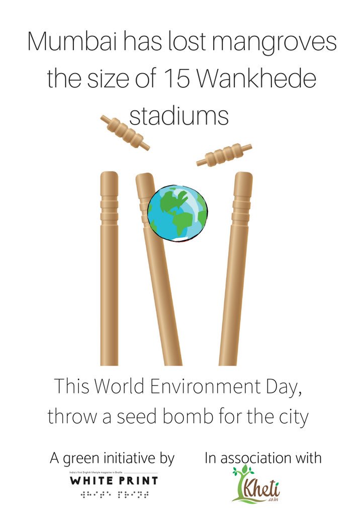 whiteprintmag's tweet photo. #Mumbai join us in throwing 500 seed bombs in the city this #WorldEnvironmentDay ! Let’s #seedtheneed ! To be a part of the campaign, email on upasana@whiteprint.in https://t.co/xGO2iVs4Ua