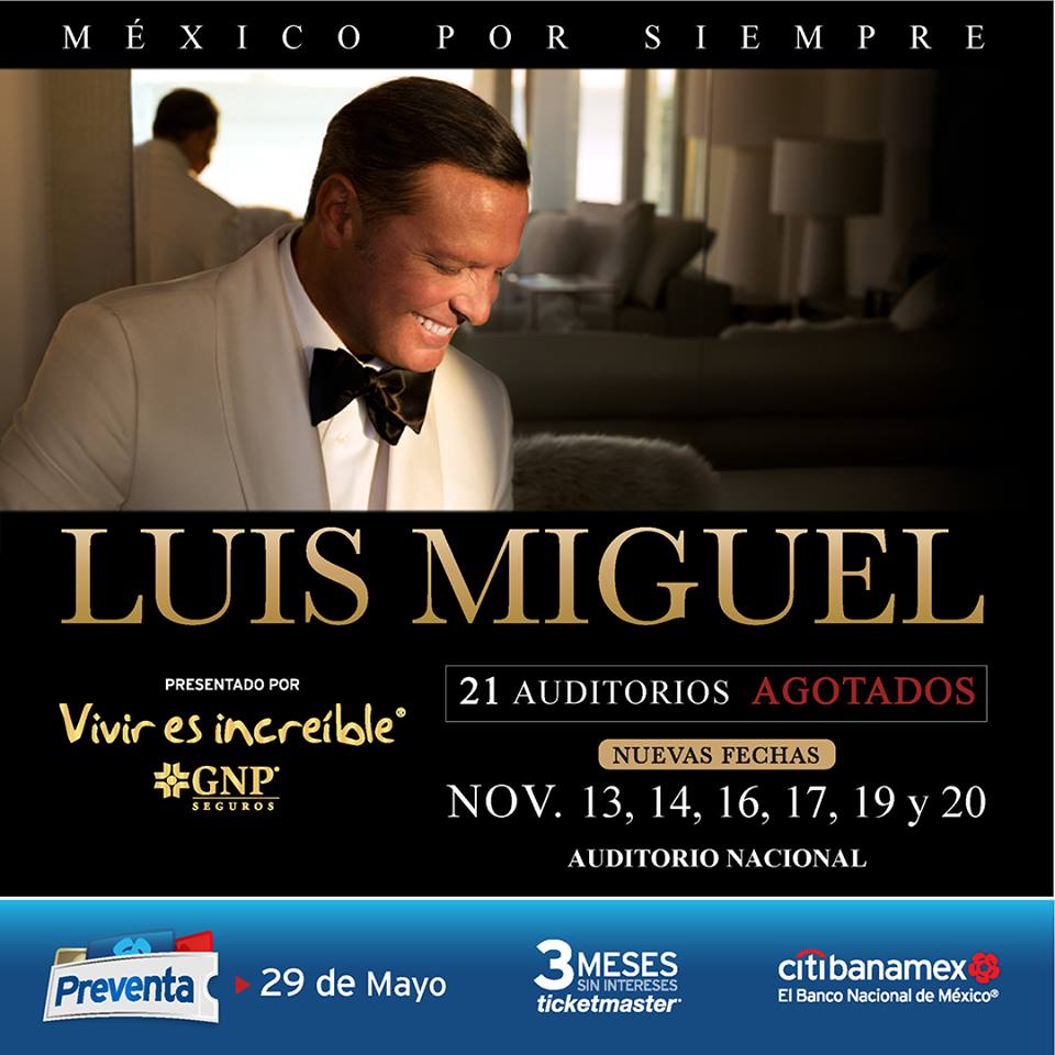 enterteinmentsg's tweet photo. 🔥 #RECUERDA: “#ElSol ☀️ regresará a iluminar la #CDMX” con su gira ‘#MéxicoXSiempre’ 🔥
¡Luis Miguel agenda #6Fechas más en el otoño!
* 13, 14, 16, 17, 19 y 20NOV | @AuditorioMx
#HOY es la #PreVenta Elite 👉 https://t.co/1WQHb3h4mo
@LMXLM || ¡#FelizLunes!
📸: Cortesía Ocesa https://t.co/dOMIfCJEXv