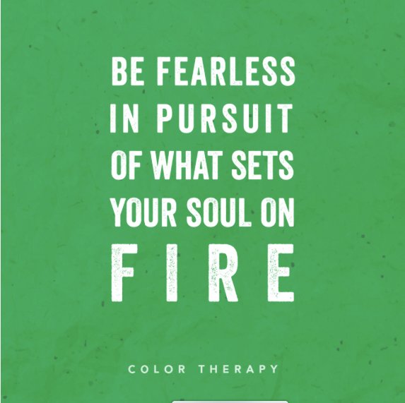 CTappOfficial's tweet photo. 💚Be fearless in pursuit of what sets your soul on fire.💚
#ColorTherapyApp https://t.co/kqv9CSm9Gk                
#ColoringBook #QOTD #quote 
#digitalart #coloringtherapy #recolorapp #coloringmasterpiece #pixelcraft #pixelcraftapp https://t.co/AmJA8C0xWs