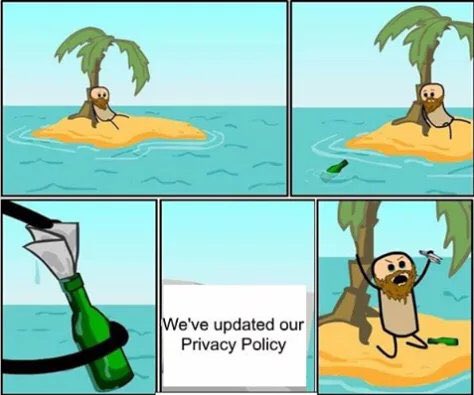 hamdshah's tweet photo. #GDPR #GDPRMemes 
“We have updated our Privacy Policy” https://t.co/MKAllizxIa