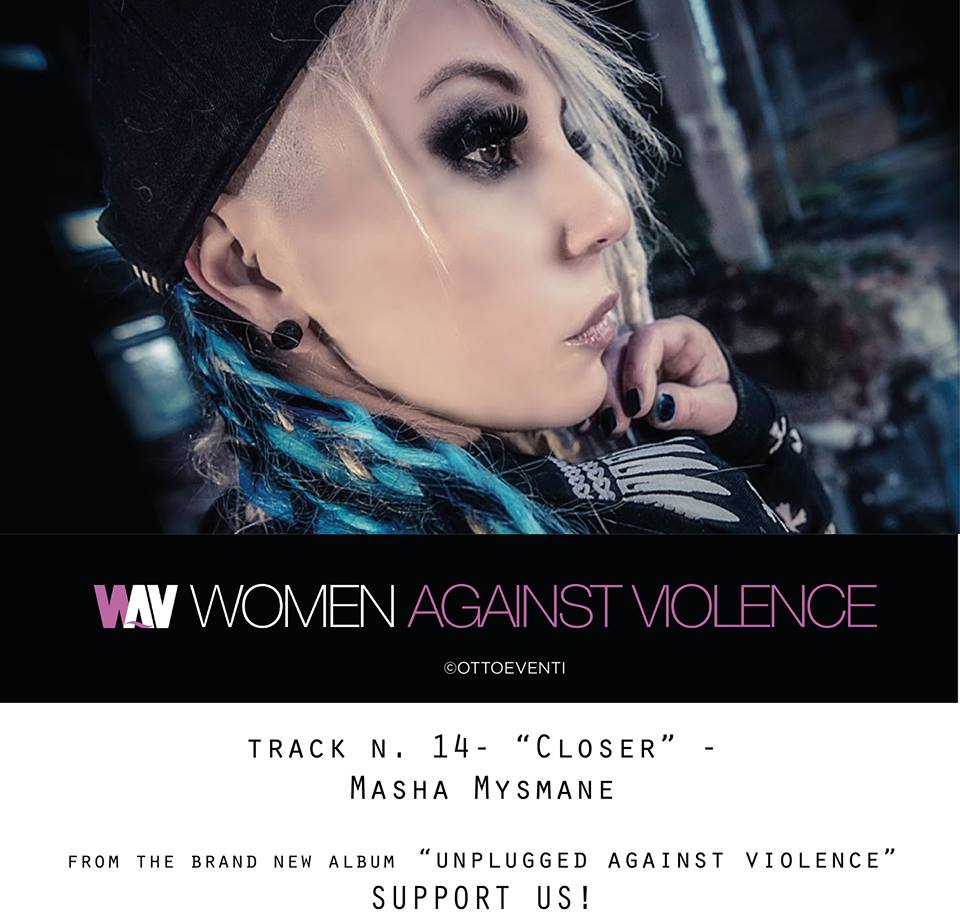 ProgettoWav's tweet photo. Siamo giunti a presentare il brano che chiuderà il disco "Unplugged Against Violence": #Closer dei mitici #Exilia reinterpretato magistralmente da Masha Mysmane Bonetti.
#LeCantiamoAllaViolenza https://t.co/njN1aNlHSw