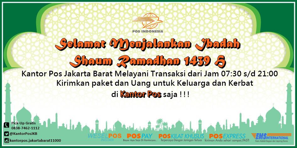 KantorPosJKB's tweet image. Sahabat,… mau mudik nyaman gak pake ribet !!! Kirim #PakePos solusinya,… mudik nyaman, uang aman, dan barang-barangpun aman.

@PosIndonesia