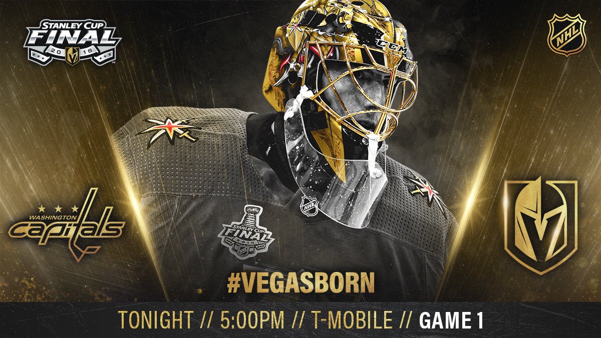 GoldenKnights's tweet photo. THE STANLEY CUP FINAL

HAS

COME

TO

VEGAS! https://t.co/AcDx9zSdEO