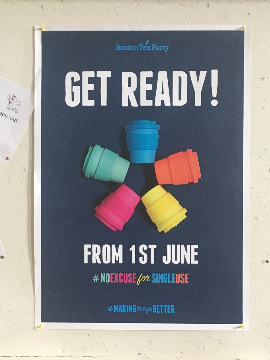 giveupyourcup's tweet photo. Great visiting @BTPcafes and seeing their promotion to #stopsingleuse and #giveupyourpapercup. Less than one week to go until their ban woo! https://t.co/P0kV9II8qP