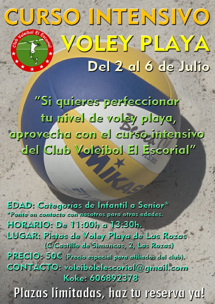 voleyescorial's tweet photo. Si ya juegas al voley, pero quieres aprender a jugar al voley playa aprovecha esta oportunidad y no la dejes escapar.
Aprenderás muchos recursos que te ayudarán a ser mejor jugador@.
Deja las zapatillas en el armario y ven a divertirte a la arena con nosotros!!!
Apúntate ya!!! https://t.co/n0QmFAQ1OS