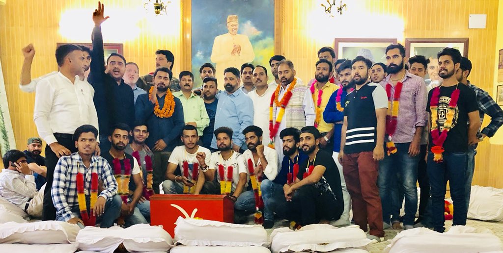ajazjan's tweet photo. *Youth @JKNC_  holds joining prog at SK Bhawan Jammu*

Asks Govt to restore value of examination system 
https://t.co/QFlobkiv44 https://t.co/8tlnLkpQDl