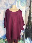 dejavugarbposh's tweet image. NY COLLECTION PLUS NEW 2X PURPLE ROUND NECK FRINGE HEM PONCHO TUNIC SWEATER Act now #ponchotunic #tunicponcho #collectiontunic ebay.to/2GBoHw3