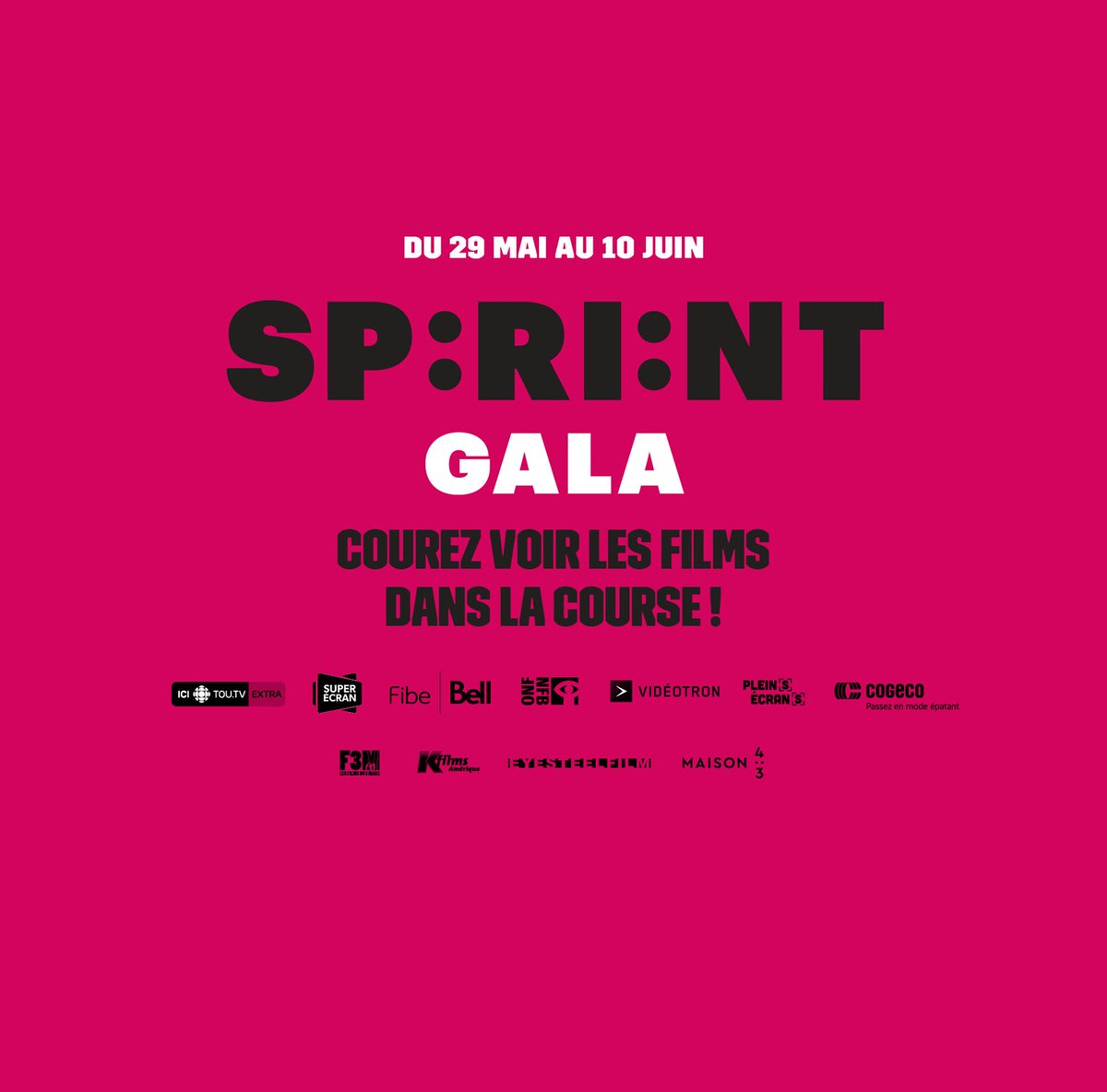onf's tweet photo. Le #SprintGala @Qc_Cinema est de retour du 29 mai au 10 juin grâce à la collaboration exceptionnelle de 12 plateformes de diffusion! #PrixIris #Iris2018 #SprintGala2018 #ONF https://t.co/ZoujWRJp8r https://t.co/OzG7nHlHG6