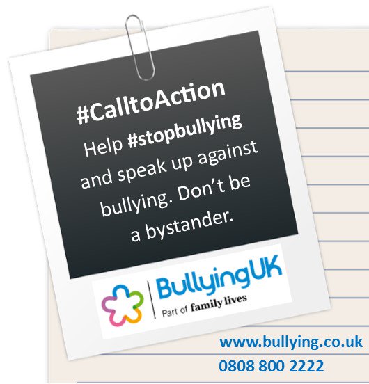 #Calltoaction: Make a stand against #bullying and a statement to support those experiencing bullying to feel empowered