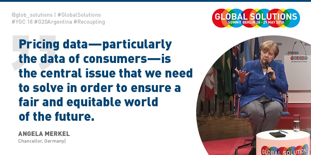 glob_solutions's tweet photo. Chancellor Angela Merkel in her speech @glob_solutions 2018 #Merkel #GlobalSolutions #YGC18 #T20Argentina #Recoupling https://t.co/y9Bfo3e3OM