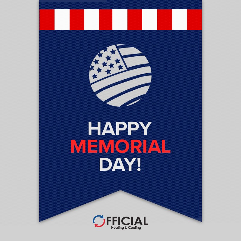Official_HVAC's tweet photo. Wishing everyone a safe and happy #MemorialDay! #CrystalLake #McHenry https://t.co/m6ePkSYbYb