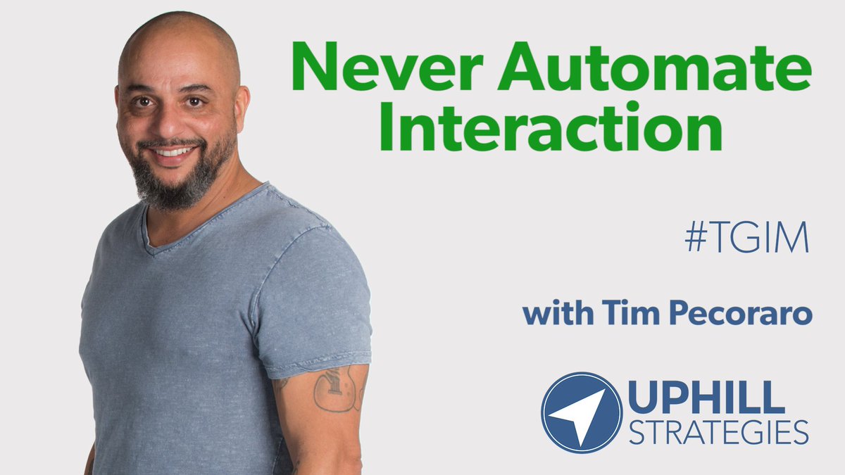 uphillconvo's tweet photo. Nothing is better than true connections. It would be great if we didn't automate our human interactions. https://t.co/qIexstVI3v #goinguphill #quote #adamgrant #TGIM #uphillconversations https://t.co/G8INUT3hAh