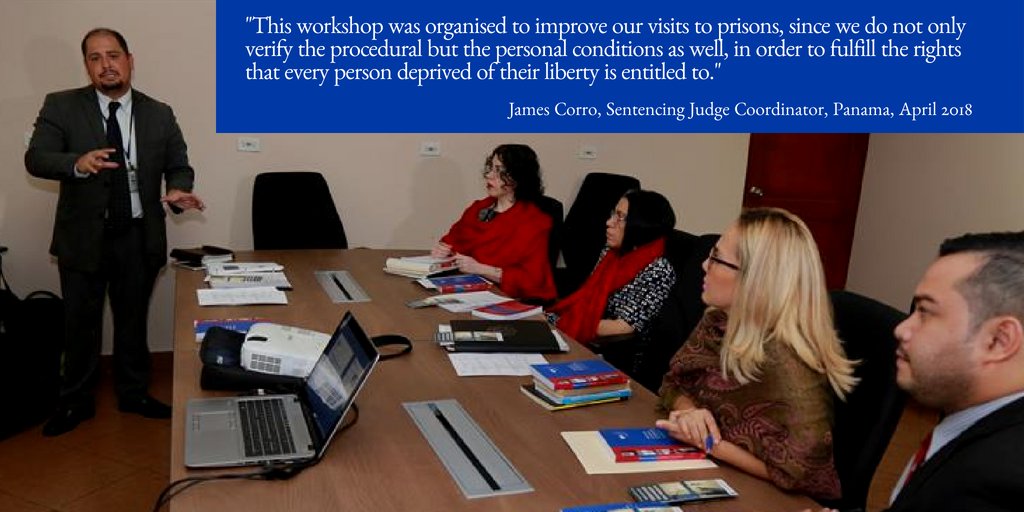 apt_geneva's tweet photo. In #Panama, sentencing #judges have the power to visit #prisons every week, and their decisions are mandatory. Their work is thus crucial for the improvement of #DetentionConditions. Hence APT trained a group of #SentencingJudges on #DetentionMonitoring https://t.co/SyJhdGUJ5C https://t.co/iNsFQo9ugJ