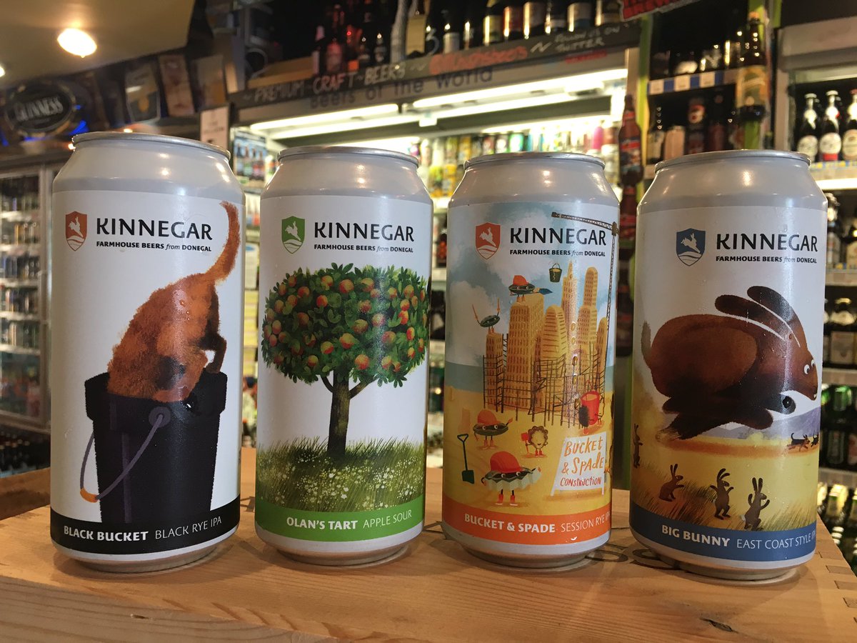 McHughsOnline's tweet photo. Well...to say we're excited is an understatement.  We've been eagerly awaiting @KinnegarBrewing in cans for a while now.  And what a way to start! Big Bunny, Olans Tart, Bucket &amp;Spade and Black Bucket all now available in CANS and as fresh as you can get them https://t.co/WXdN3gxWkH