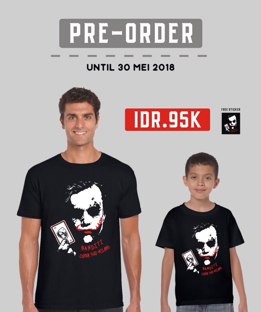 Ig Rbclth On Twitter Avalaible For Kids Banditi Joker Tshirt Open Pre Order Transfer Until 30 Mei 2018 For Order More Info Sms Whatsapp 081343442066 Instagram