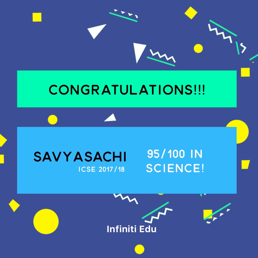InfinitiEdu's tweet photo. It’s always nice to see your student scoring good marks in exam. #ICSE2018 https://t.co/3BwdLrehDx