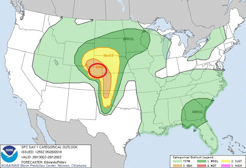 SigTorTours's tweet photo. Up early this morning and heading toward our target area for today. Risk for large #hail, damaging winds, and a few #tornadoes possible. Let's rock! #Stormchasing #cowx #kswx #newx #wywx @jycfc @BlaizeEdwards @sirensproject https://t.co/1PnnLl4KY7