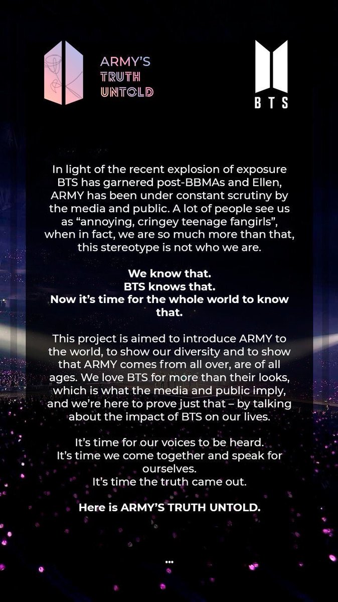 Army S Truth Untold Hiatus Army Is More Than Meets The Eye Let S Use Our Voices To Share With The World The Beautifully Diverse Community Bts Has Brought Together Here