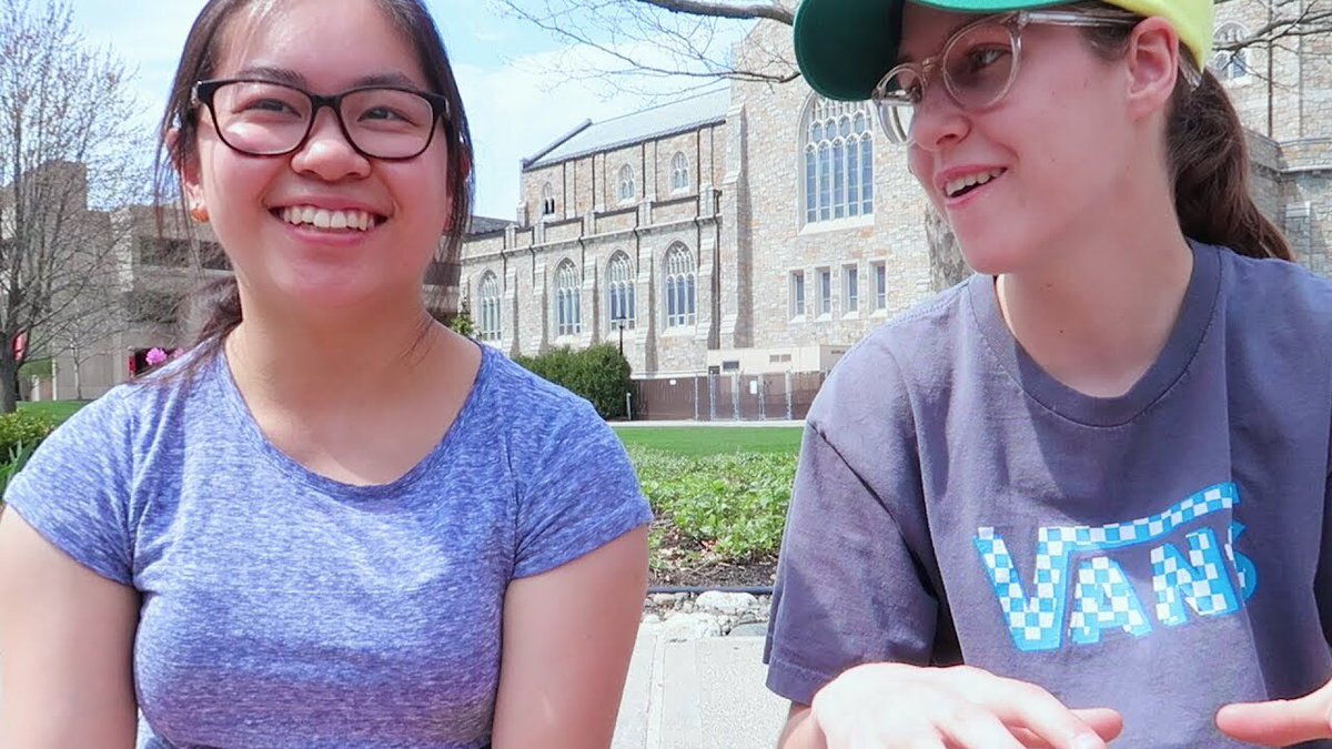 Hevesh5's tweet photo. a chat with my friend lucy about dominoes, youtube, and leaving college! :) #BehindThe5
https://t.co/WV47x3rxG8 https://t.co/fuxMuKaire