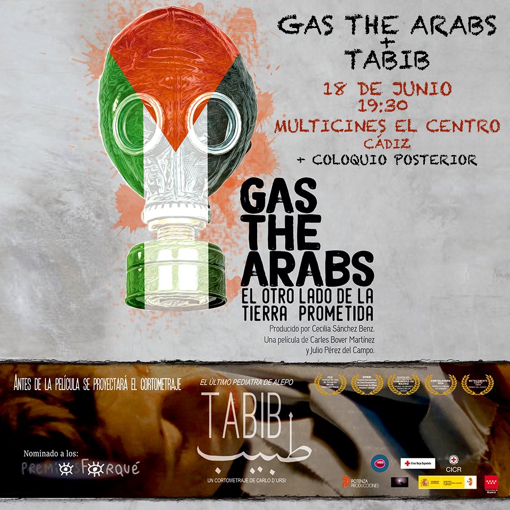 veobeo's tweet photo. Gas the Arabs y Tabib llegan a Cádiz con una proyección de cine comprometido.

¿Te sumas?

Entradas: https://t.co/63aCv42yMn 

#GasTheArabs #Tabib #Cine #Cádiz https://t.co/pCmoVaX5Bn