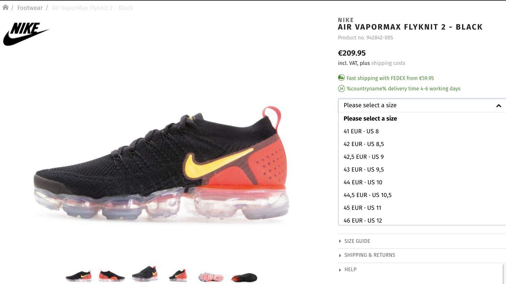 nike air vapormax flyknit 2 canada